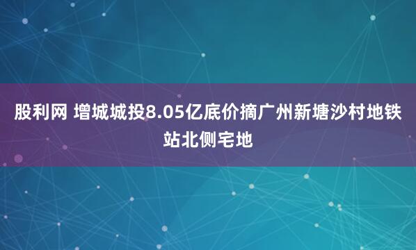 股利网 增城城投8.05亿底价摘广州新塘沙村地铁站北侧宅地